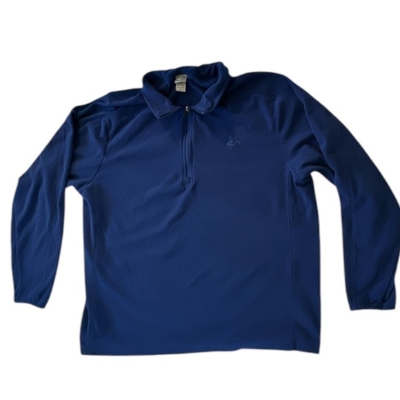 Champion Men’s 1/4 Zip Soft Fleece Blue Xl - Picture 3 of 5